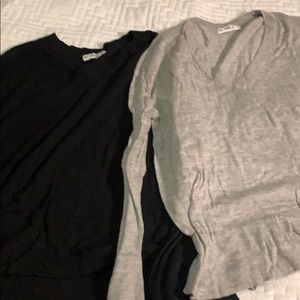Black and grey Zara sweaters - 2 for 1!